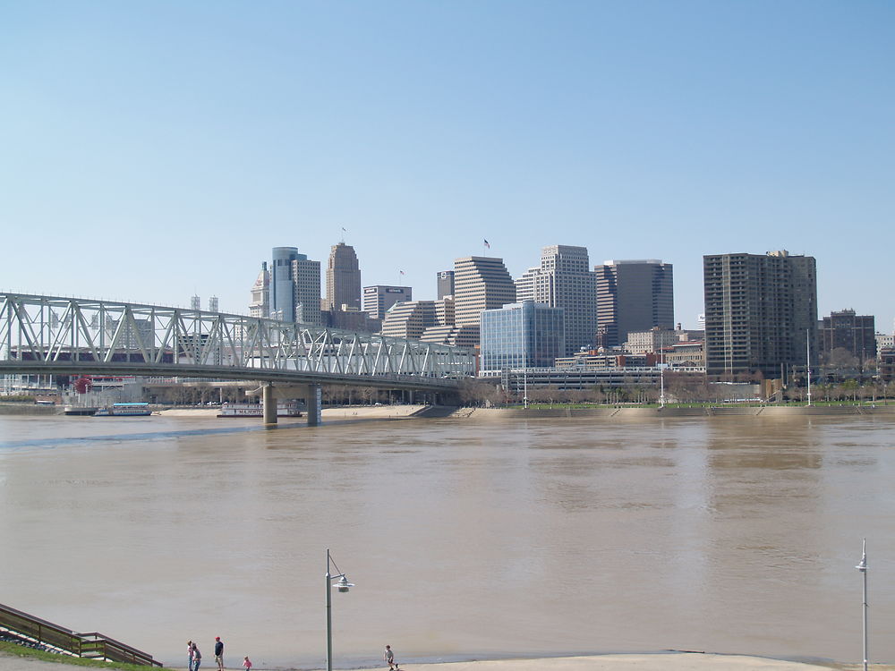 Skyline de Cincinnati vu de Newport, KY