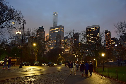Promenade nocturne à Central Park