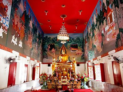 Pagode, intérieur du Wat Chaimongkol