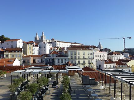 Vue du belvédère Portas Do Sol, Lisbonne