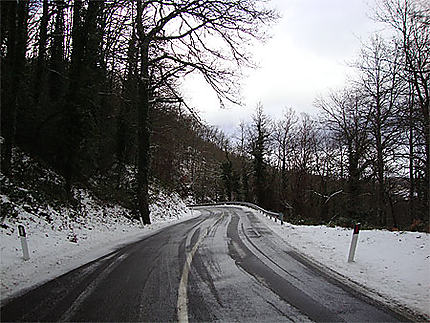 Route SS 92 entre Laurenzana et Corleto Perticara