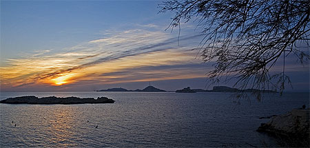 Coucher de soleil sur le Frioul Coucher de soleil sur le Frioul