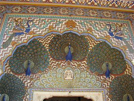 Porte du paon (détail) Porte du paon (détail)
