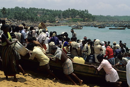 Pêcheurs de Vizhinjam, près de Kovalam