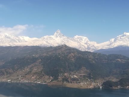 Vue splendide sur la chaîne himalayenne 