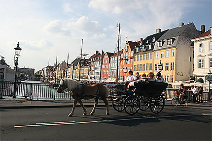 Calèche à proximité du Nyhavn
