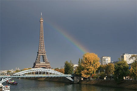 Arc en ciel et Tour Eiffel