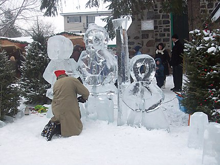 Sculpture de glace à Longueuil