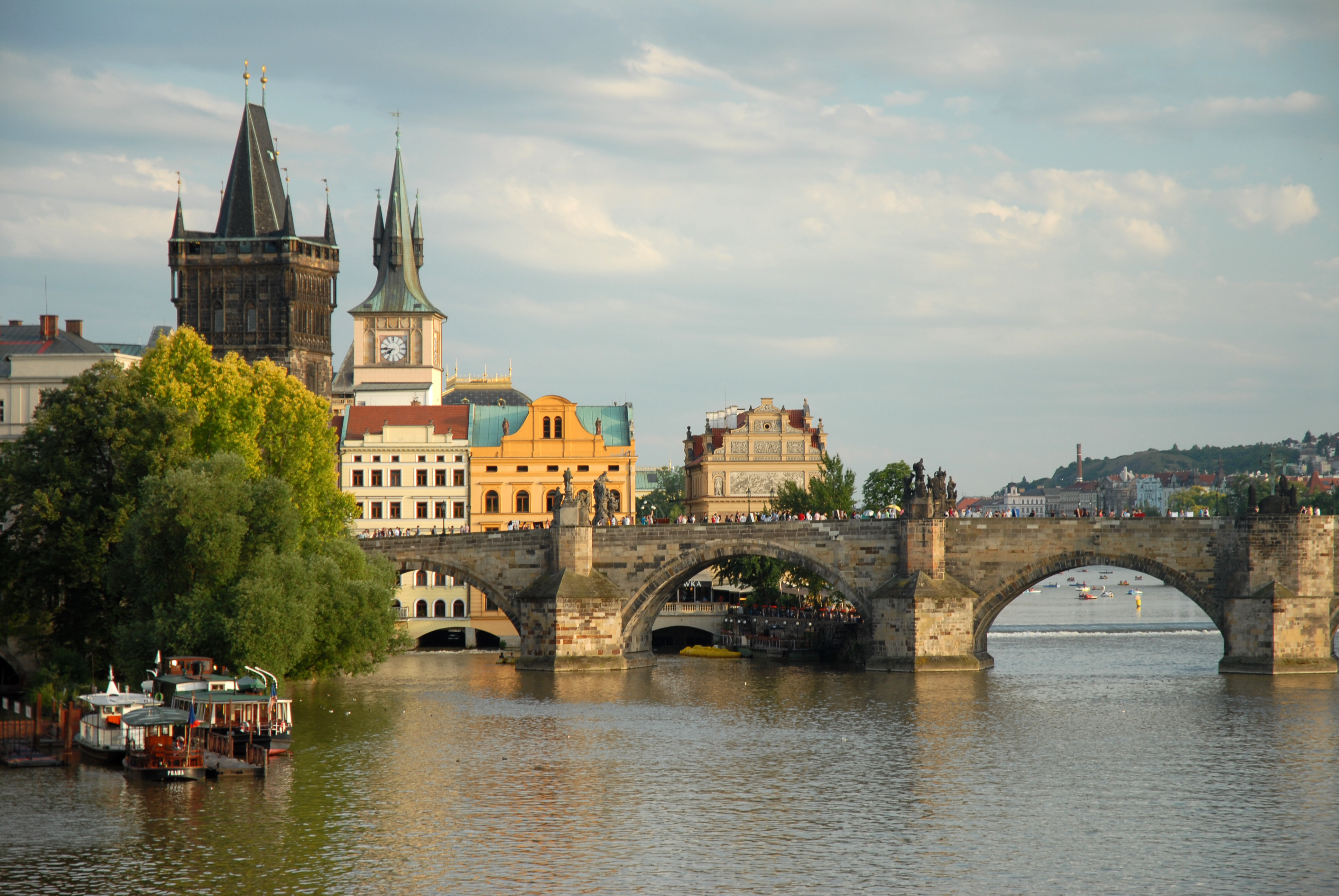 La Vlatva à Prague La Vlatva à Prague