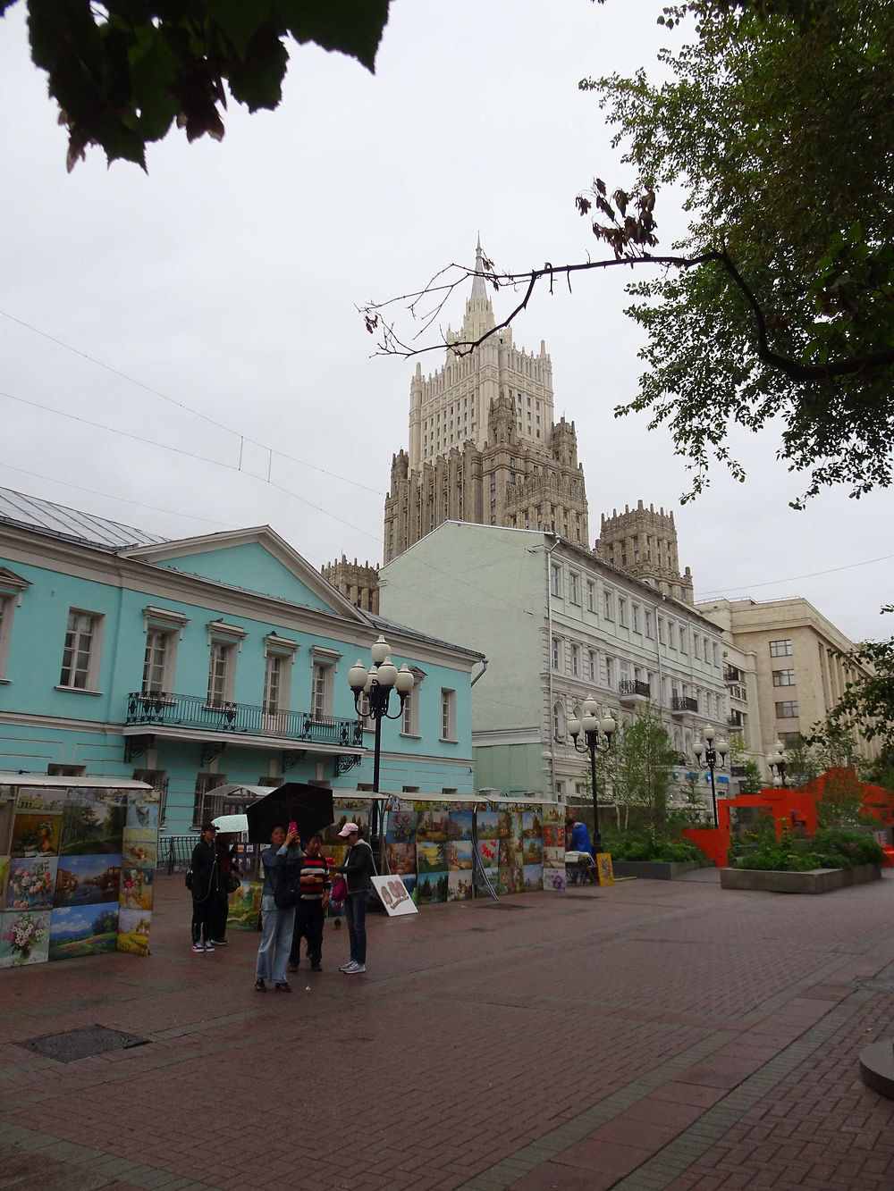 Sous la pluie de Moscou