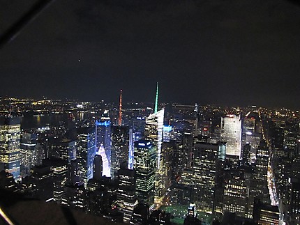 New York la nuit depuis l'empire state building