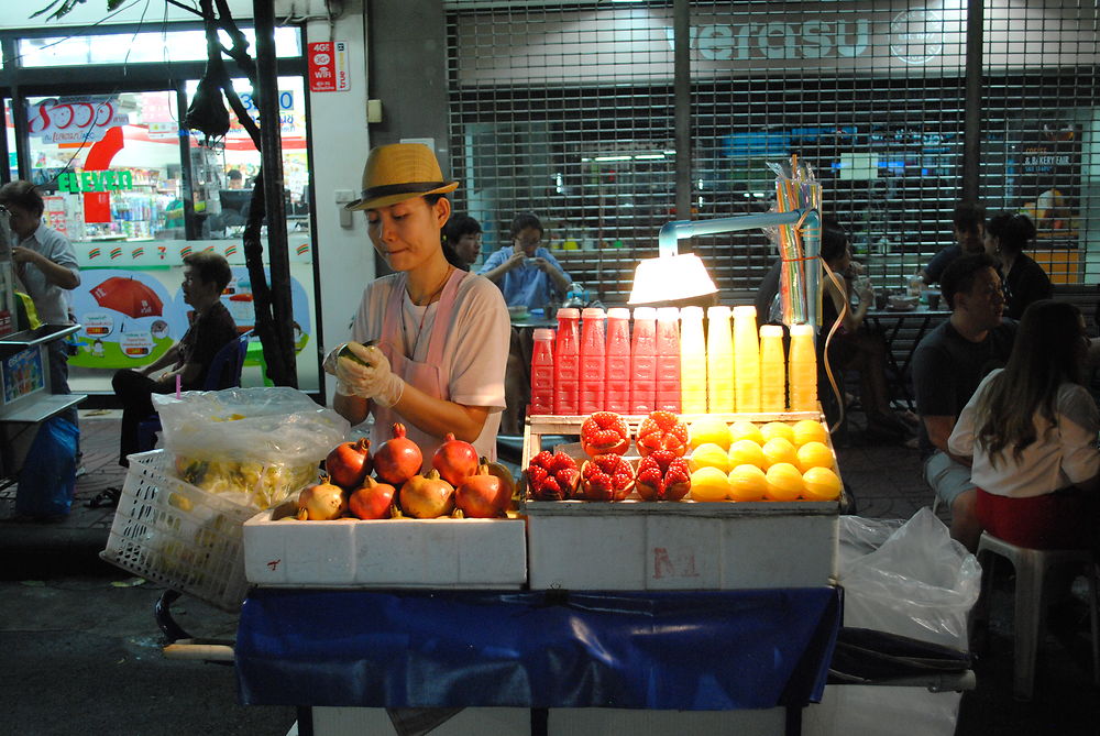 Marché dans Chinatown à Bangkok