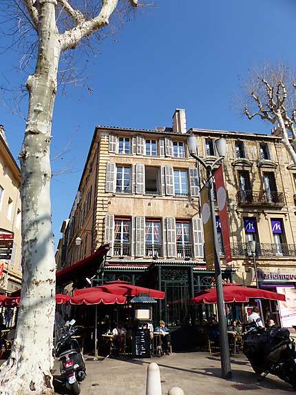 Rue commerçante à Aix-en-Provence