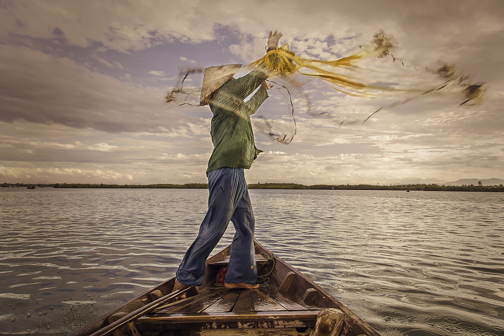 Le pêcheur au filet