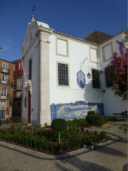 Azulejos sur l'église, Lisbonne