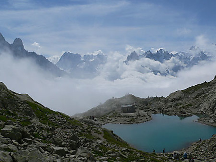 Panorama sur les sommets alpins