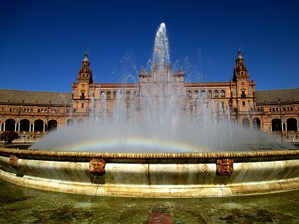 La fontaine de la Plaza de España à Séville