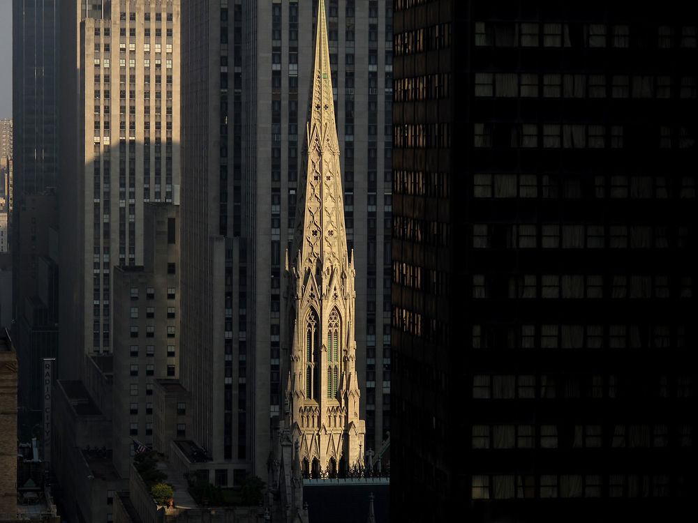 Coucher de soleil sur la cathédrale