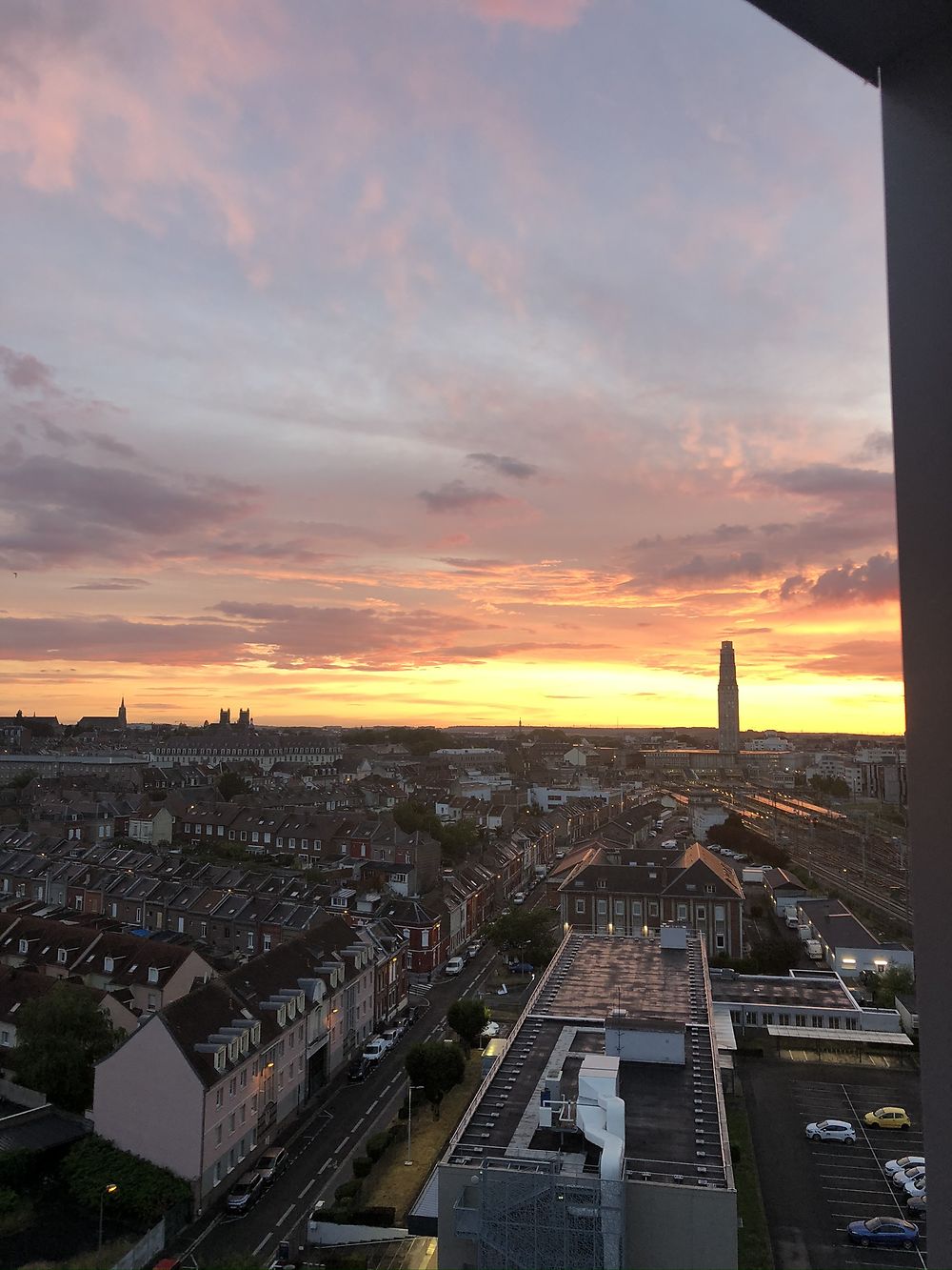 Coucher de soleil à Amiens