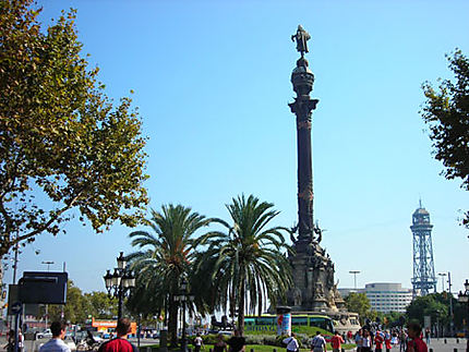 Statue Christophe Colomb à Barcelone