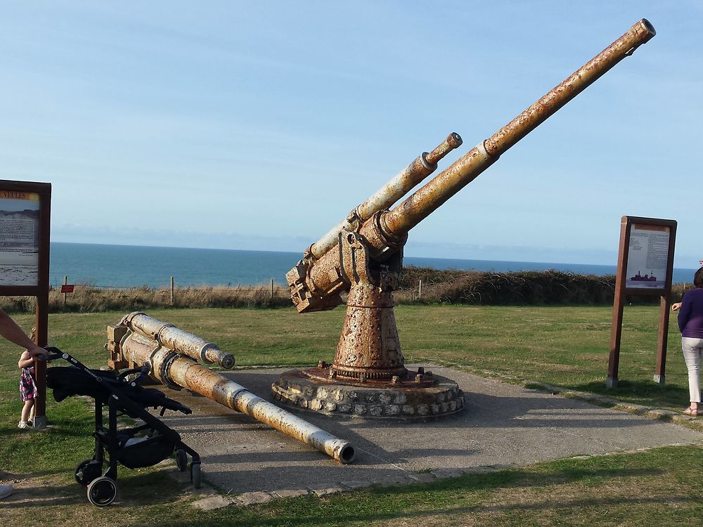 Canons souvenirs à Sotteville-sur-mer