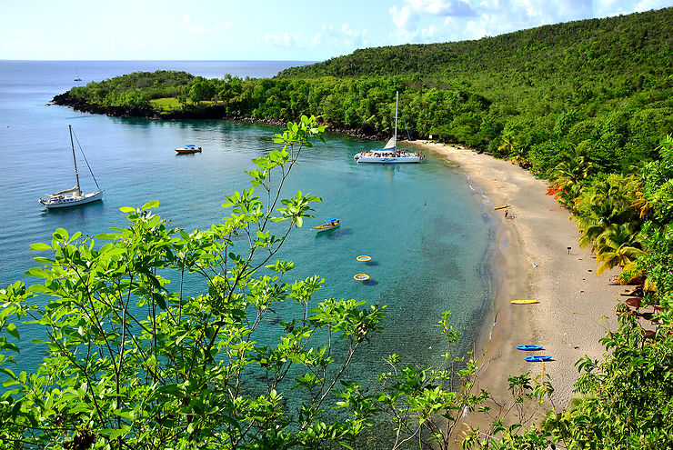 Côte ouest de Sainte-Lucie, de Marigot Bay à Anse Cochon