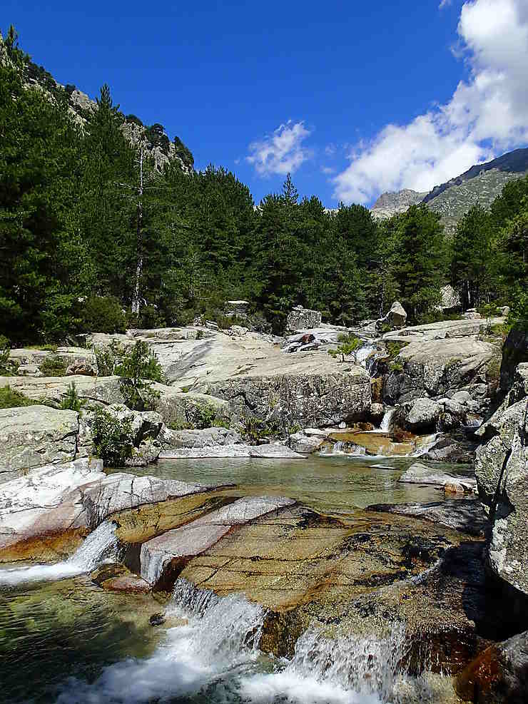 Cascades et vasques du Manganellu, Corse