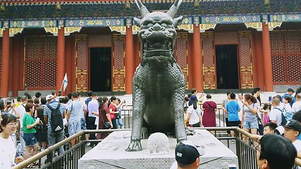  Statue d'un qilin de style Qing 
