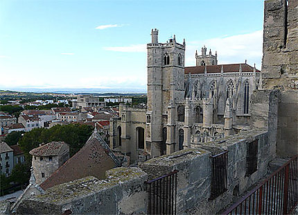 Cathédrale et vue sur Narbonne