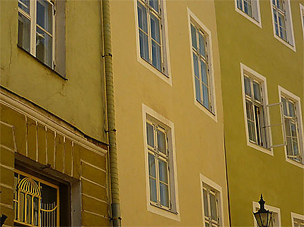 Les façades colorées de la ville médiévale