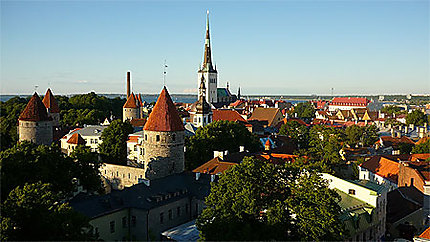 Vue panoramique de la ville médiévale