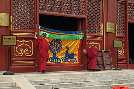 Des moines au lama Temple