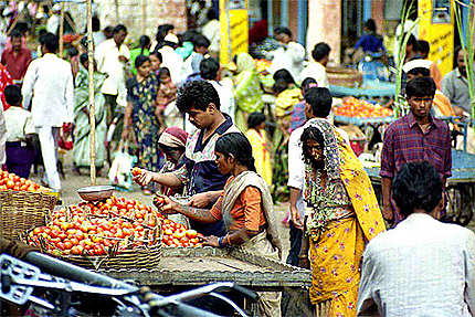 Bijapur: le marché
