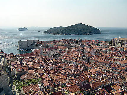 Le vieux Dubrovnik et l'île de Lokrum