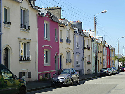 Rue colorée de Brest