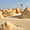 Blocs solides de sel et de sables