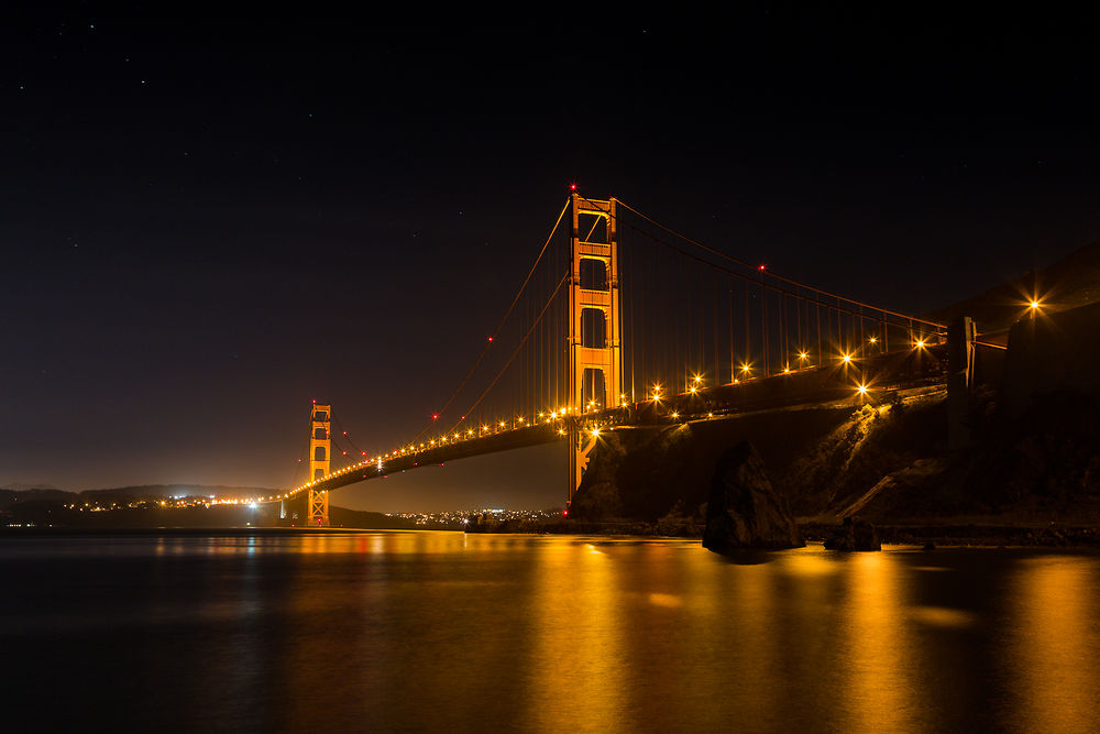 Golden Gate Bridge by night