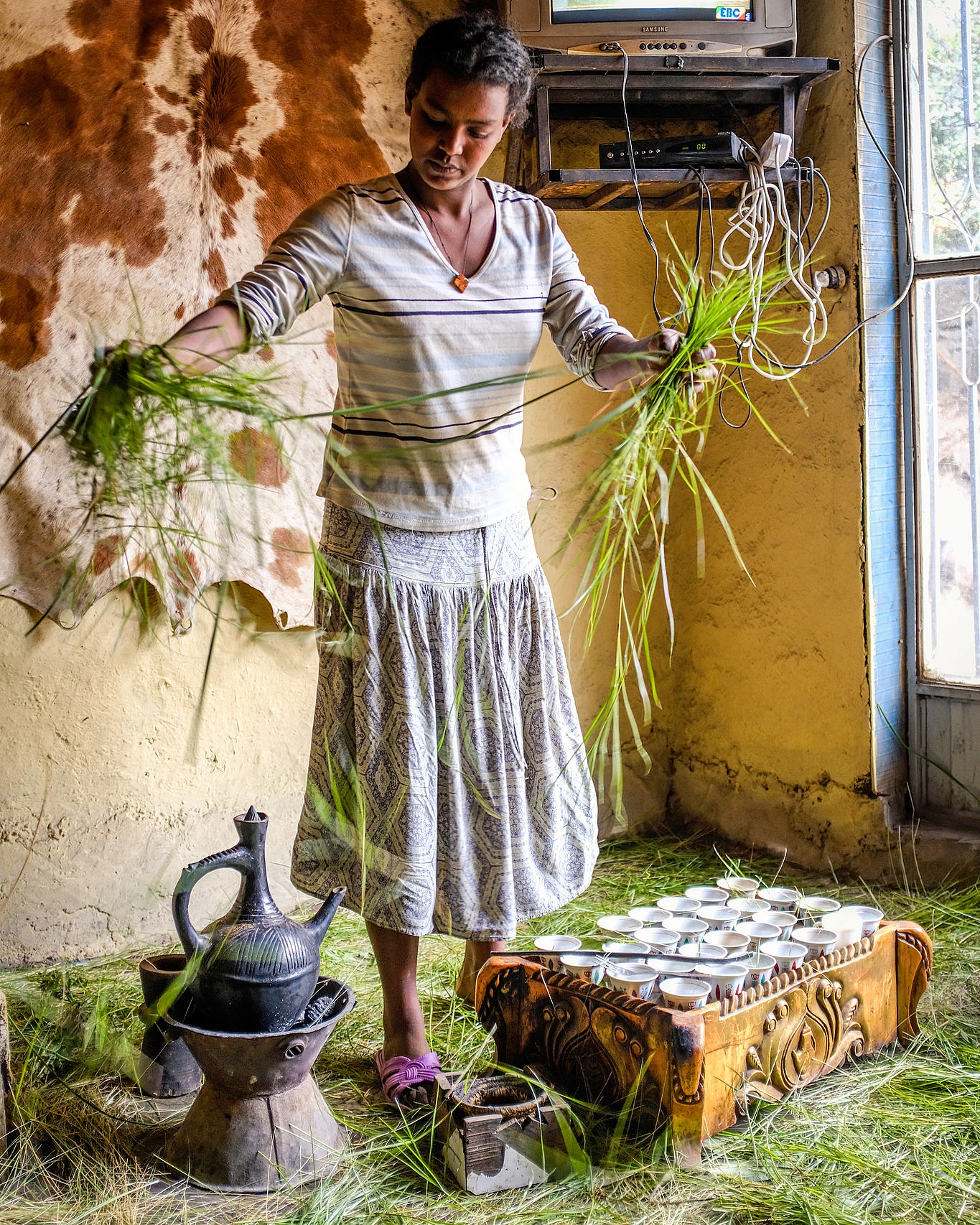 Cérémonie du café en Ethiopie Cérémonie du café en Ethiopie