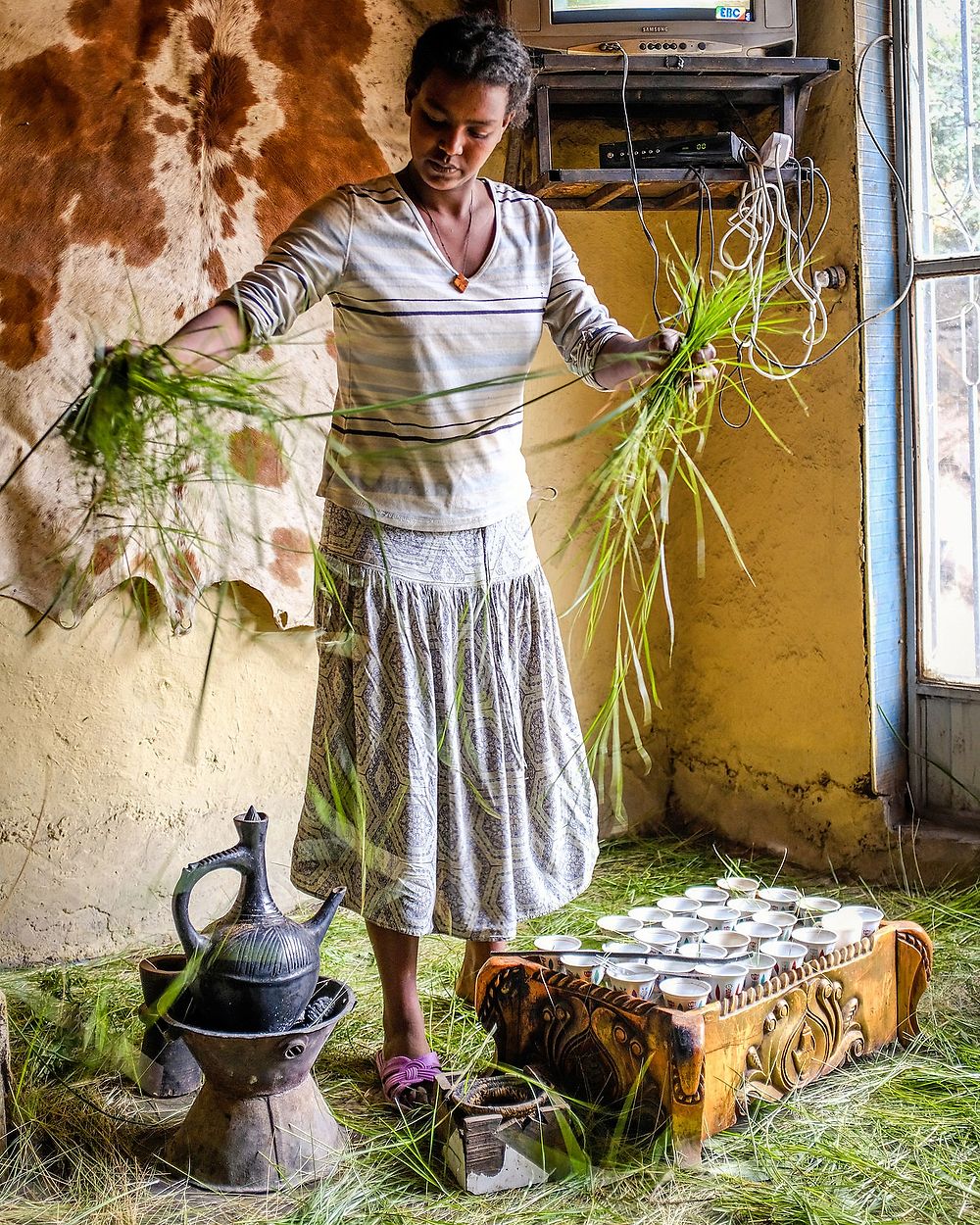 Cérémonie du café en Ethiopie