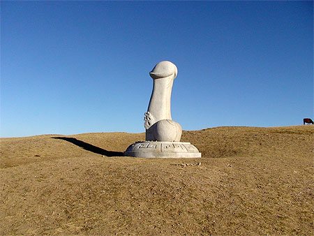 Statue près de Karakorum Statue près de Karakorum