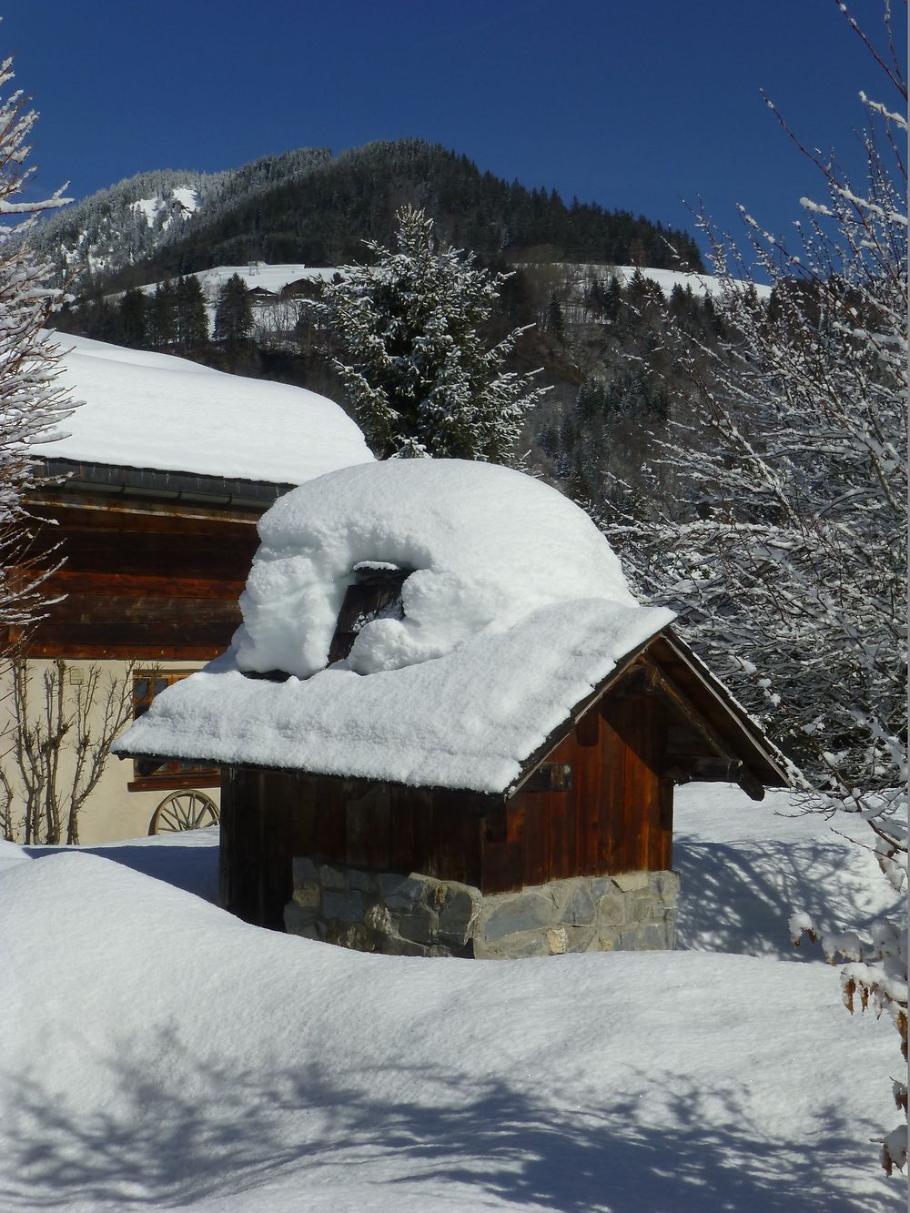 Gros tas de neige