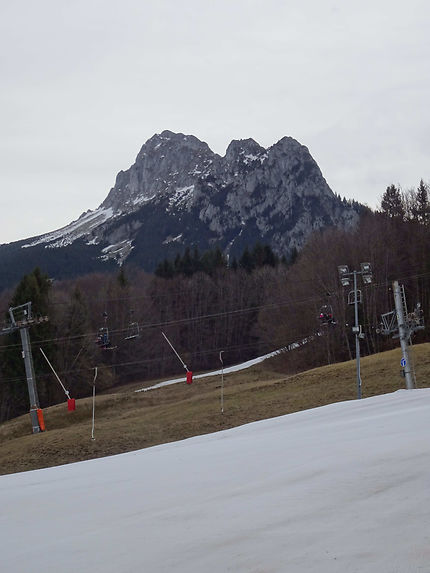 Piste devant la dent d'Oche