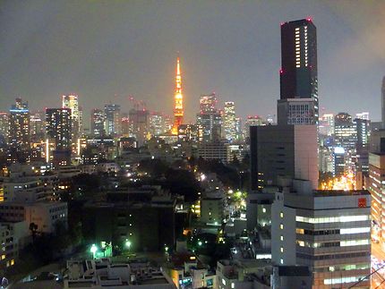 Nuit sur la tour de Tokyo