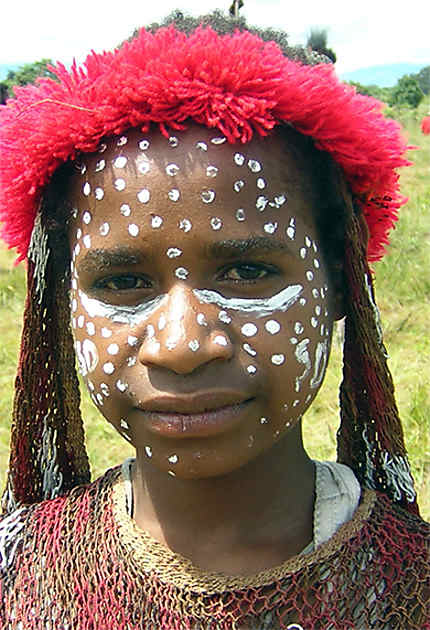 Jeune fille Papou à Wamena - Festival de la Baliem