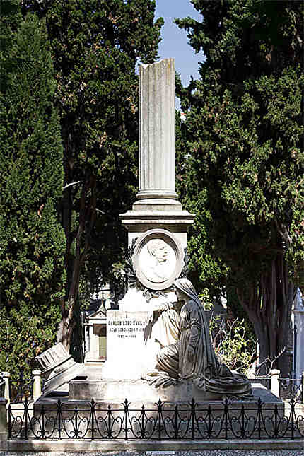 Lisbonne - Cimetière des Plaisirs - Tombe de Carlos Lobo d'Avila