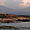 Crépuscule à Lumio plage en Corse
