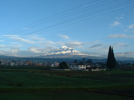 Chimborazo depuis Riobamba Chimborazo depuis Riobamba