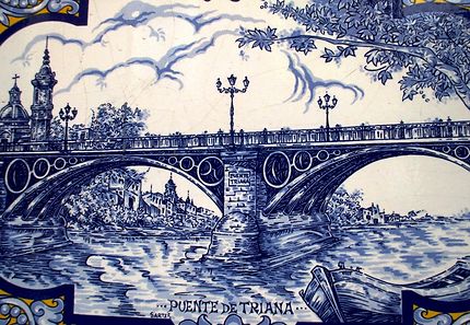 Azuli représentant le Pont de Triana à Séville