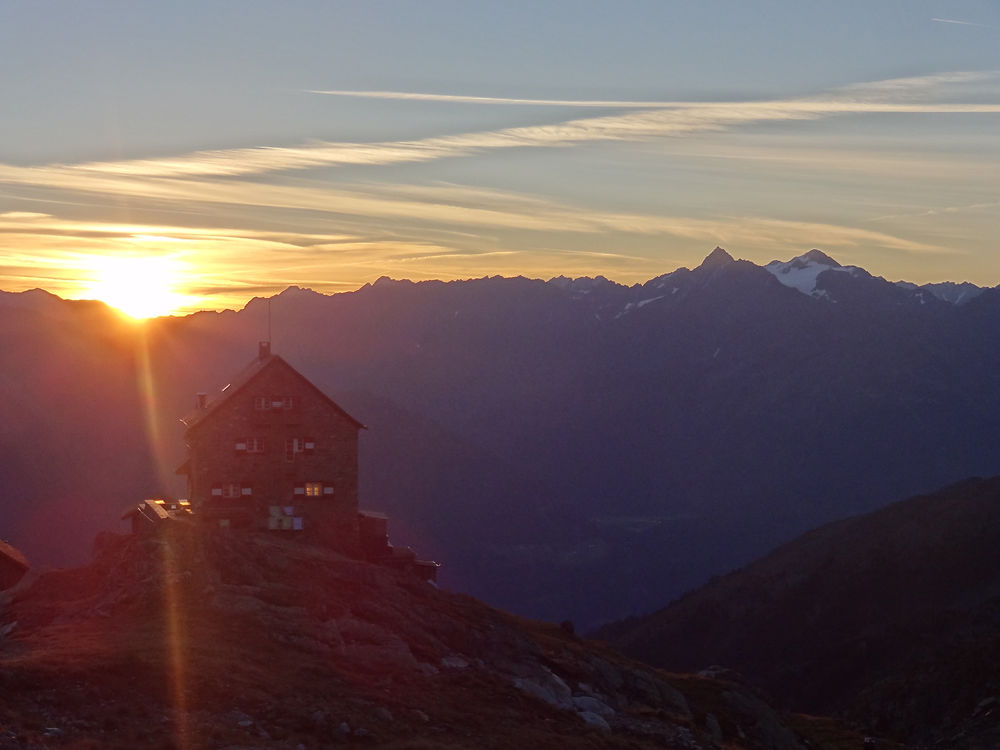 Lever de soleil Erlangerhütte