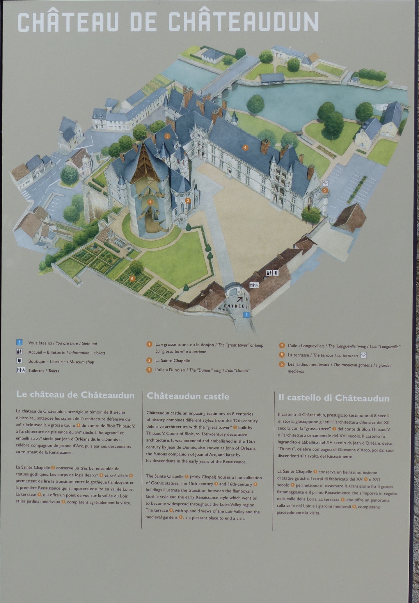 Plan général du château de Chateaudub